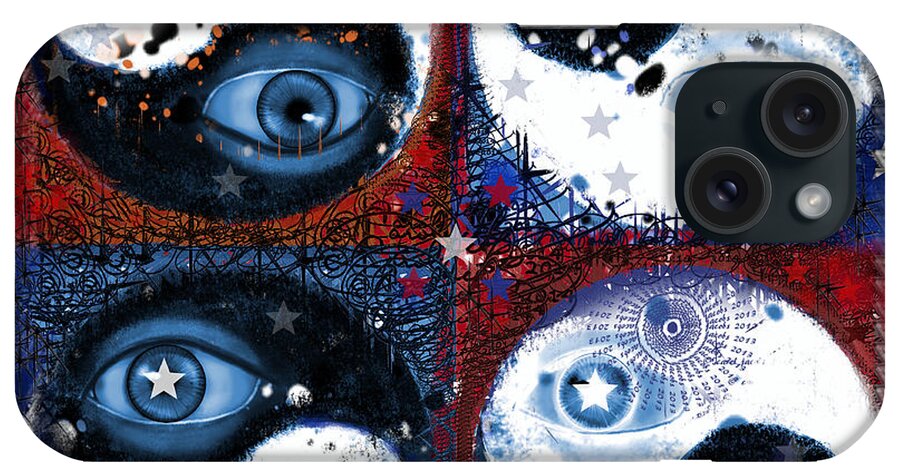 Yin-yang iPhone Case featuring the digital art Yin-Yang Vision by Carol Jacobs