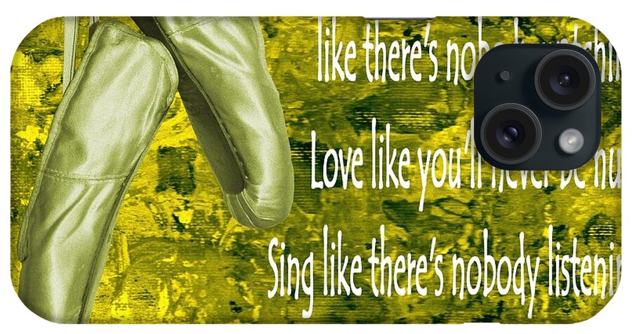 You Gotta Dance iPhone Case featuring the photograph You Gotta Dance - Yellow by Barbara St Jean