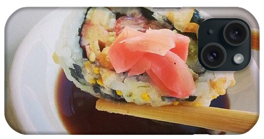 Yummy iPhone Case featuring the photograph #yummy #sushi #thai On The #beach by Jesus And Marilyn