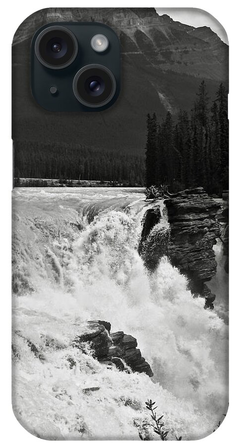 Bw iPhone Case featuring the photograph Athabasca Falls #2 by RicardMN Photography