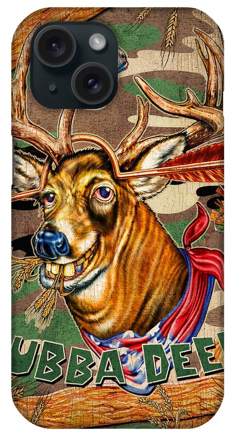 Wildlife iPhone Case featuring the painting Bubba Deer #1 by JQ Licensing