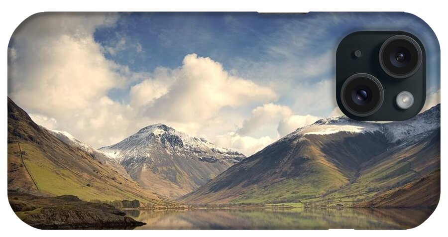 Cumbria iPhone Case featuring the photograph Mountains And Lake At Lake District #1 by John Short