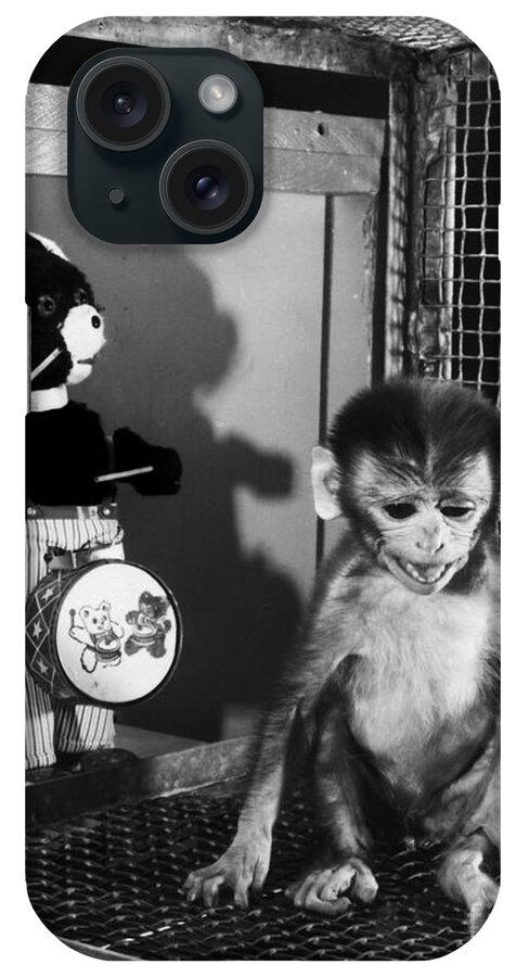 Animal Research iPhone Case featuring the photograph Primate Fear Testing #1 by Science Source