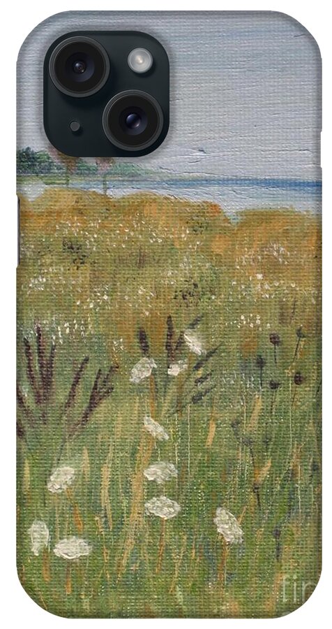 Meadow iPhone Case featuring the painting Queen Anne's Lace by Jackie Irwin