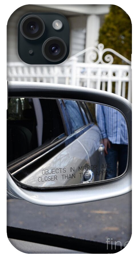 Accident iPhone Case featuring the photograph Side View Mirror #1 by Photo Researchers