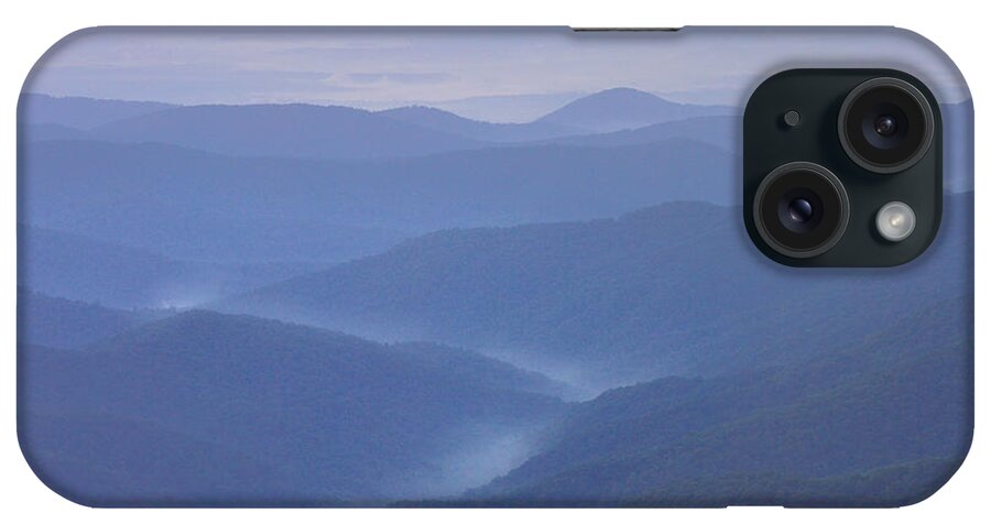 00176040 iPhone Case featuring the photograph Sunset Over The Pisgah National Forest #1 by Tim Fitzharris