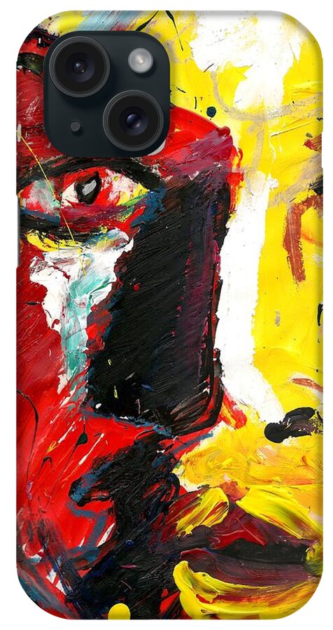• Abstract  iPhone Case featuring the painting Untitled 2011 #4 by Gustavo Ramirez