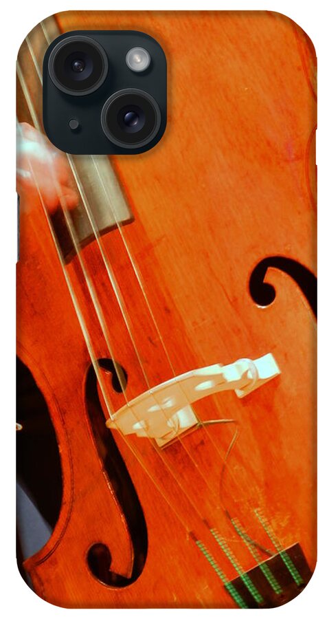 Bass iPhone Case featuring the photograph Upright Bass 2 #1 by Anita Burgermeister