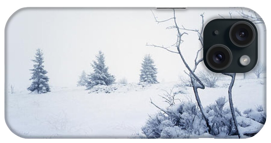 Moorland iPhone Case featuring the photograph Winter on the moor by Ulrich Kunst And Bettina Scheidulin