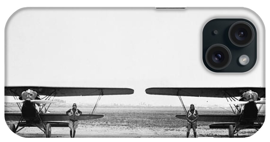 History iPhone Case featuring the photograph 1920s Fighter Pilots by Omikron