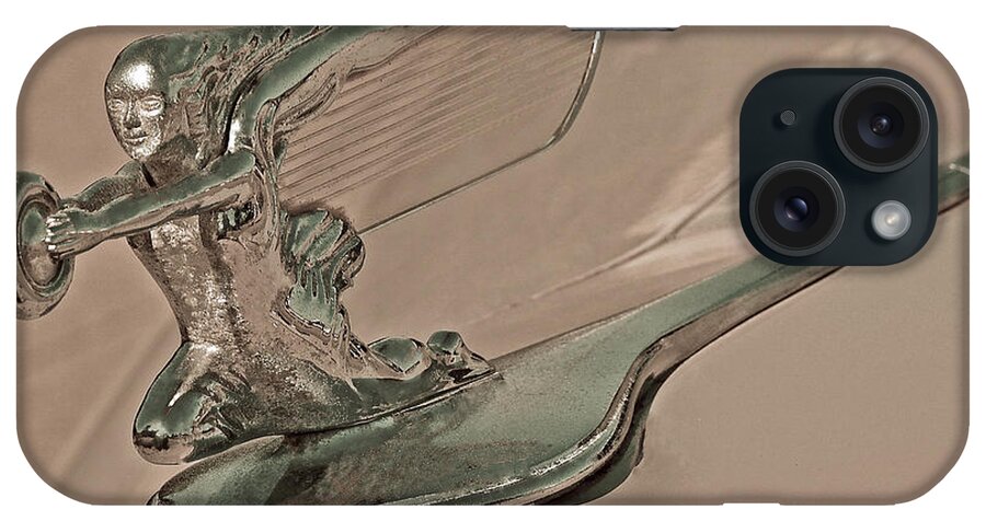 Vintage Cars iPhone Case featuring the photograph 1940 Packard Hood Ornament IV by Bill Owen