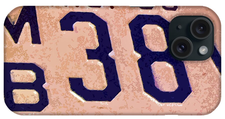 1950 New Jersey License Plate iPhone Case featuring the photograph 1950 New Jersey License Plate by Bill Owen