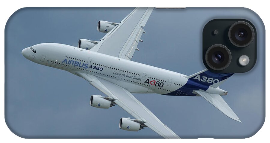 Airbus iPhone Case featuring the photograph Airbus A380 #1 by Tim Beach