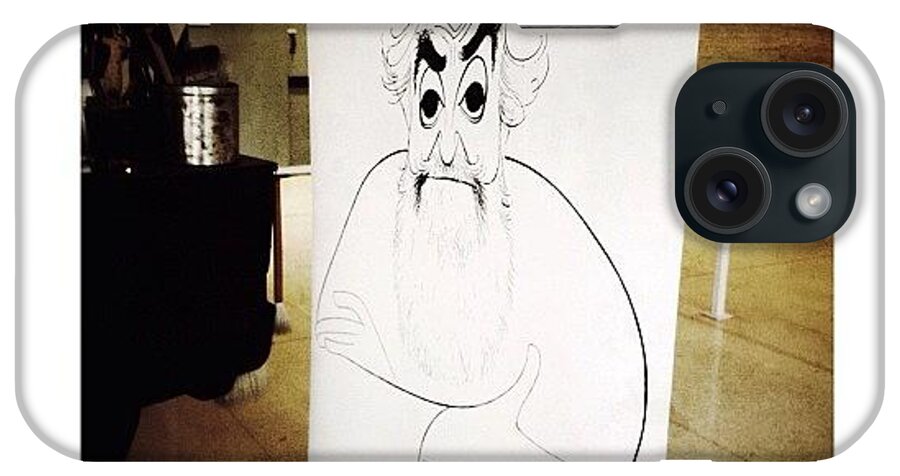 Sketch iPhone Case featuring the photograph Al Hirschfeld #2 by Natasha Marco