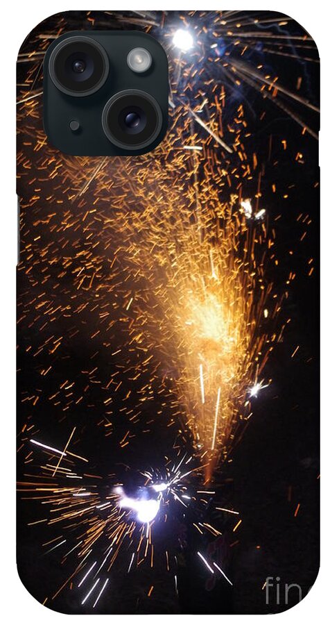  iPhone Case featuring the photograph Fire Works #1 by Gerald Kloss