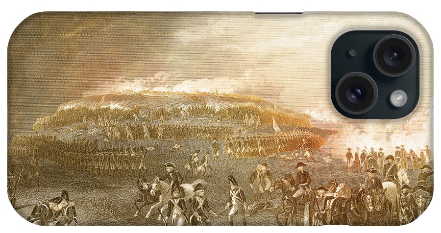 History iPhone Case featuring the photograph Battle Of Bunker Hill, 1775 #6 by Photo Researchers