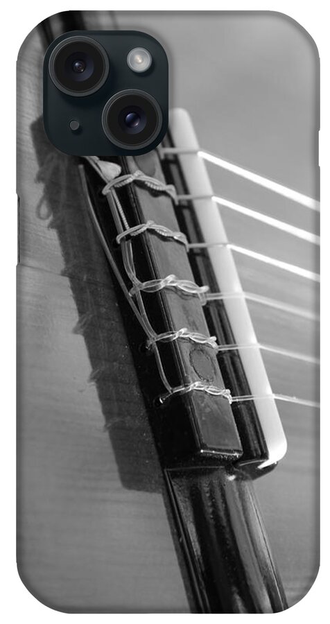 6 String Bw iPhone Case featuring the photograph 6 String bw by Elizabeth Sullivan