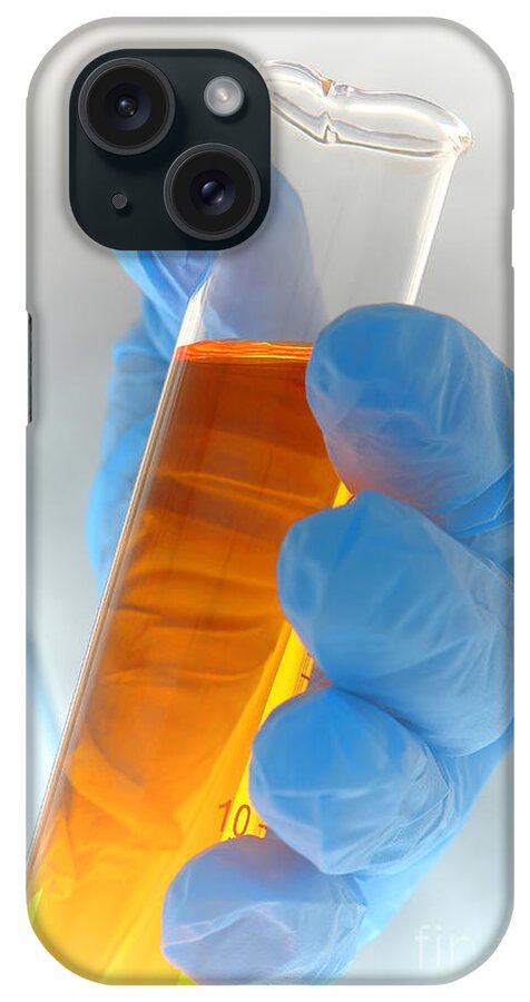 Cylinder iPhone Case featuring the photograph Scientific Experiment in Science Research Lab #9 by Science Research Lab
