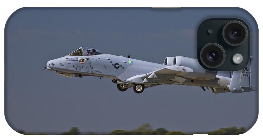 Usaf iPhone Case featuring the photograph A-10 Thunderbolt Takeoff by Tim Mulina