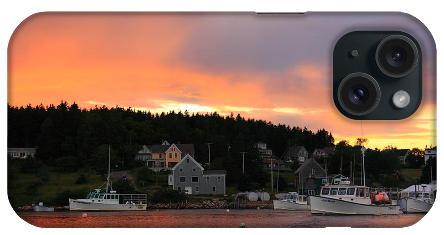 Seascape iPhone Case featuring the photograph A Maine Coast Sunset by Doug Mills