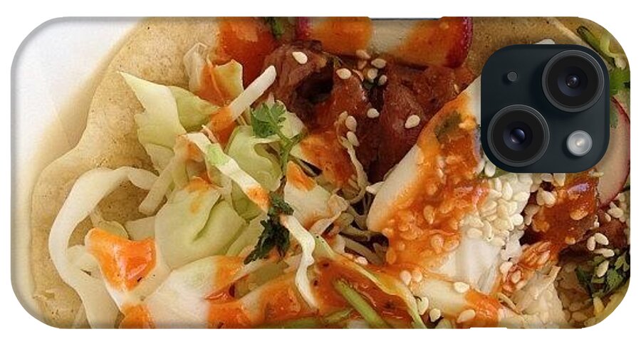 Pork iPhone Case featuring the photograph A Pork Taco, Also With Much Extras by Jonathan Bouldin