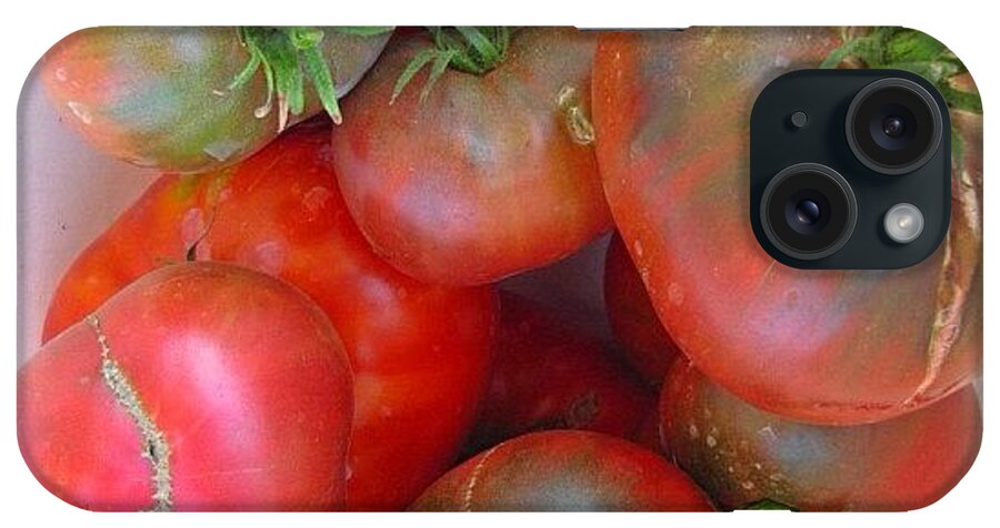 Tomato iPhone Case featuring the photograph A Small Fraction Of Yesterday's by Cynthia Post
