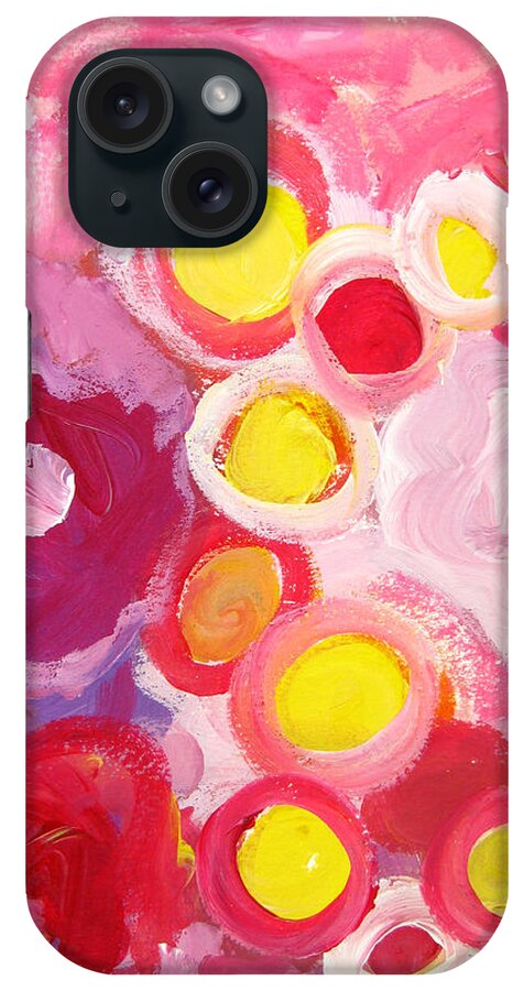 Abstract Art iPhone 15 Case featuring the painting Abstract V by Patricia Awapara