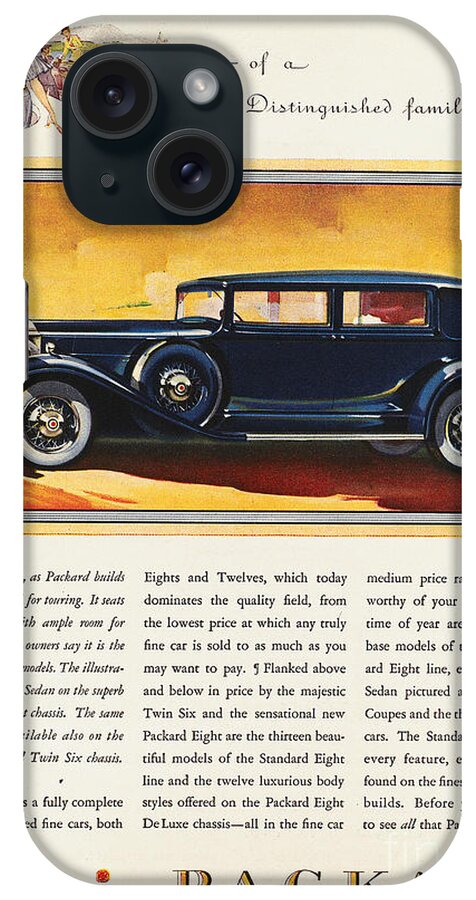 1932 iPhone Case featuring the photograph Ads: Packard, 1932 by Granger