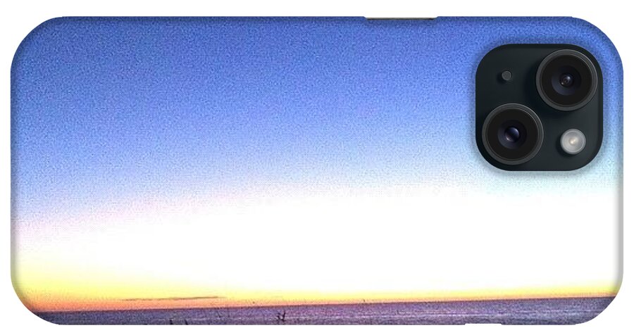 Beautiful iPhone Case featuring the photograph #anothersunset #evening #beach #cold by Amber Baby