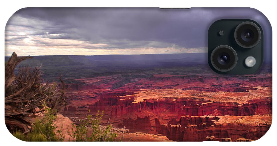 Panoramic iPhone Case featuring the photograph Approaching Storm by Robert Bales