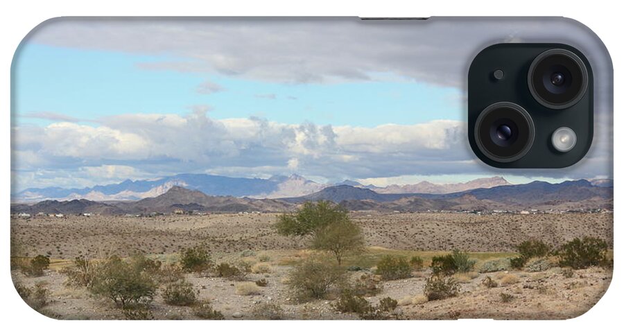 Arizona Lanscape iPhone Case featuring the photograph Arizona Desert View by Carrie Godwin