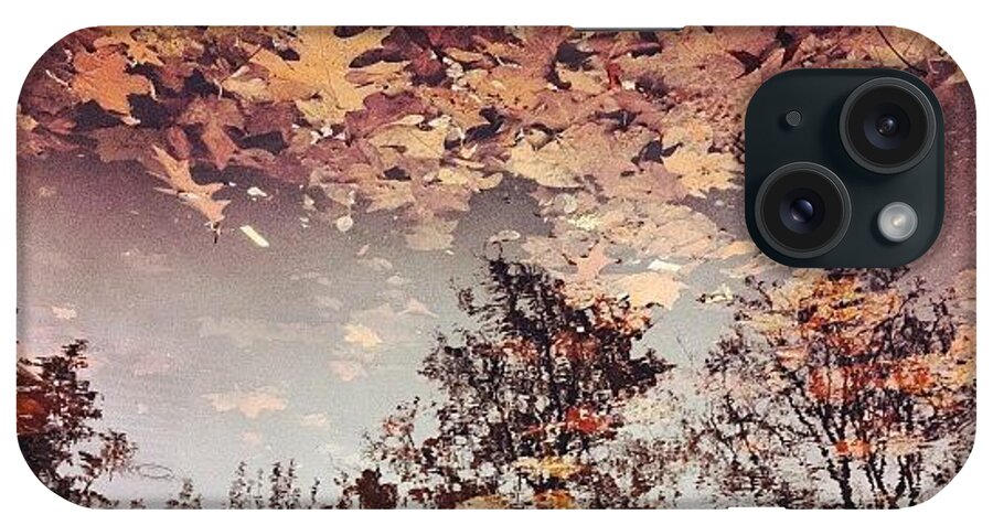 Autumn iPhone Case featuring the photograph #autumn #autumntrees #autumnleaves by Karen Clarke