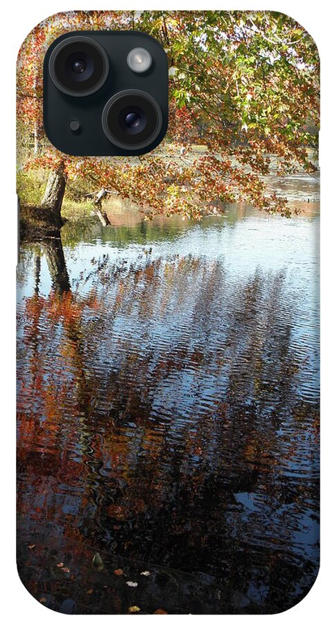 Autumn iPhone Case featuring the photograph autumn reflections in CT by Kim Galluzzo