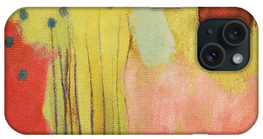 Abstract iPhone Case featuring the painting Autumn Rustle by Janet Zoya