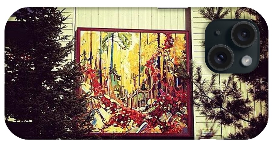 Teamrebel iPhone Case featuring the photograph autumn's Garland By Tom Thomson by Natasha Marco