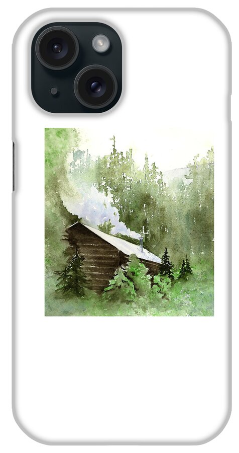 Landscape iPhone Case featuring the painting Backcountry Morning by Marsha Karle
