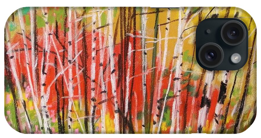 Forest iPhone Case featuring the painting Bare Birches by John Williams