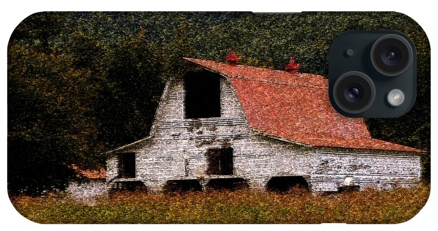 Barn iPhone Case featuring the photograph Barn in Mountains by Lydia Holly