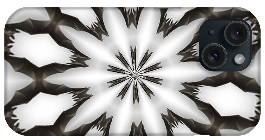 Kaleidoscopic iPhone Case featuring the photograph Bat-O-Scope by Donna Brown