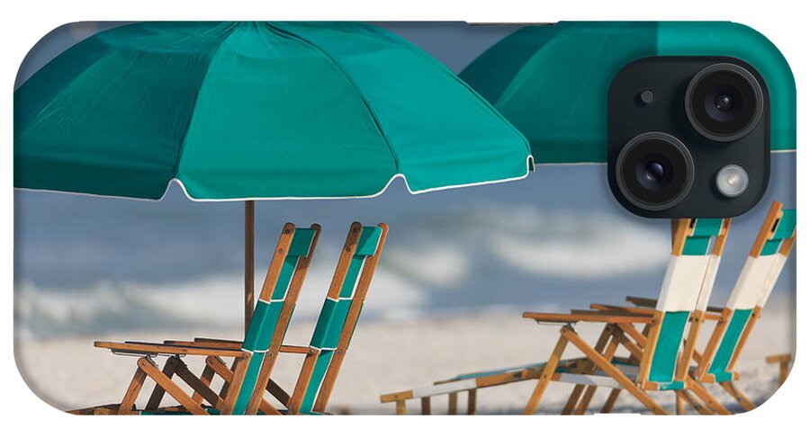 Clarence Holmes iPhone Case featuring the photograph Beach Furniture I by Clarence Holmes