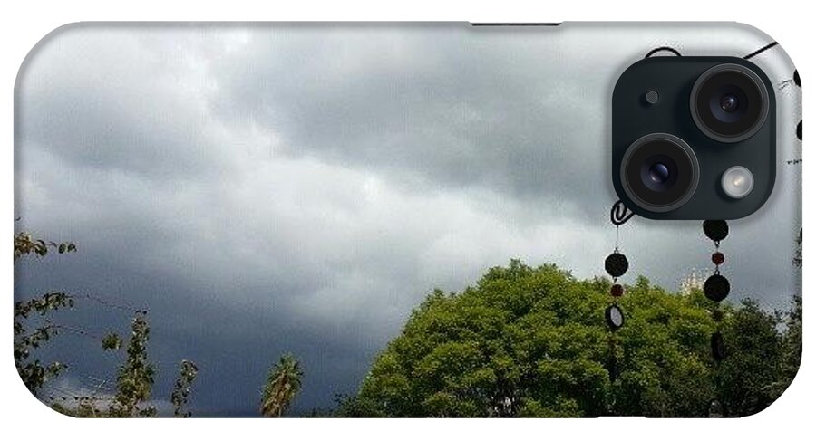 Earth iPhone Case featuring the photograph Beautiful Cloudy Sky Is Producing by Lisa Marchbanks