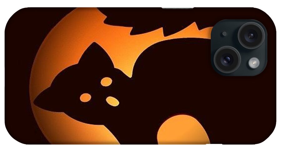 Black Cat iPhone Case featuring the photograph Beware Of Black Cats by Living Color Photography Lorraine Lynch