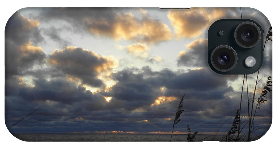 Sunrise iPhone Case featuring the photograph Beyond The Seagrass by Kim Galluzzo
