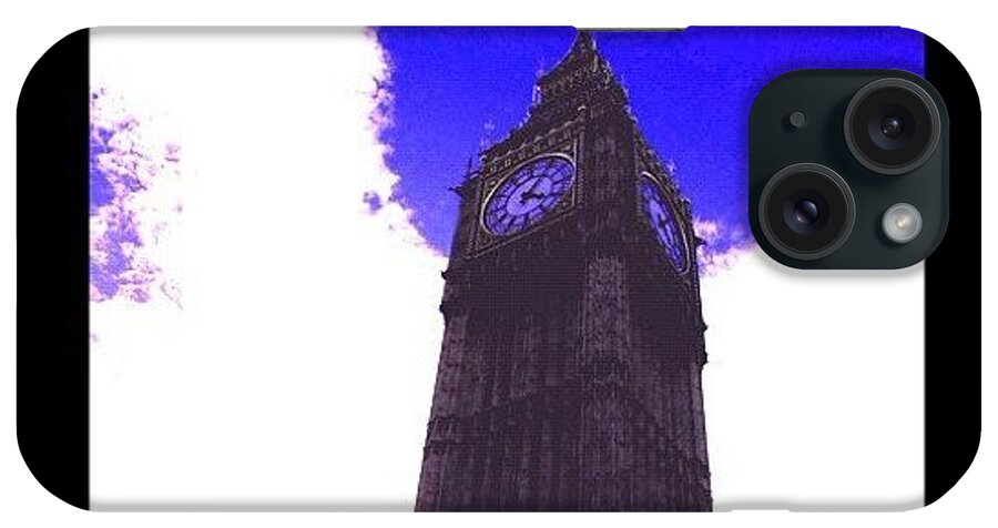 City iPhone Case featuring the photograph Big Ben In Big Clouds by Avril O