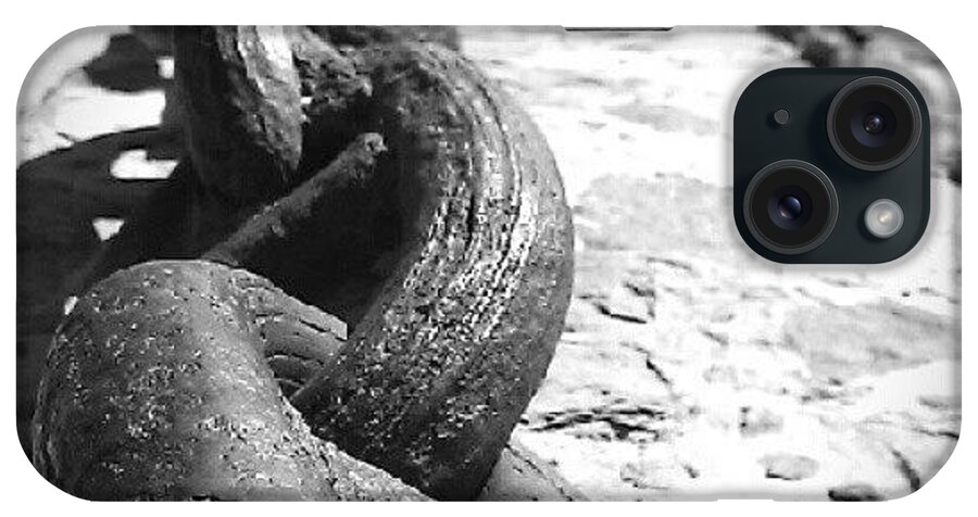 Steel iPhone Case featuring the photograph Big Chain #big #chain #anchor #ship by Diego De La Tierra
