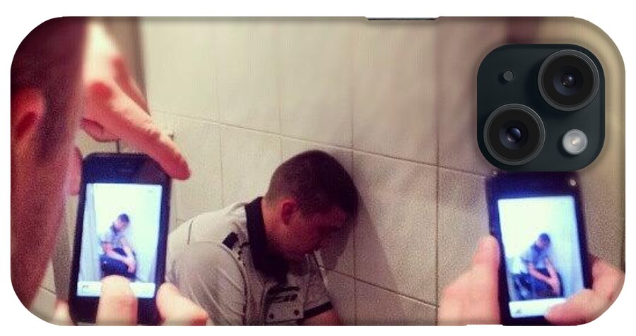 Clublife iPhone Case featuring the photograph Birthday Boy Fell Asleep In The Toilets by Gary West
