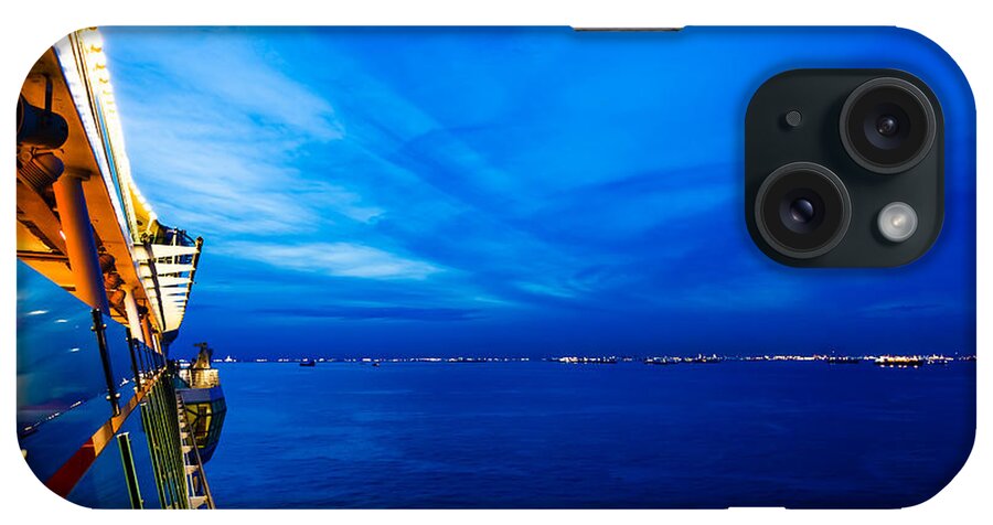 Cruise iPhone Case featuring the photograph Blue at Sea by Ray Shiu