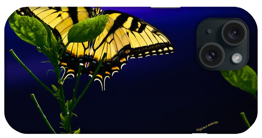Butterfly iPhone Case featuring the photograph Blue By You by DigiArt Diaries by Vicky B Fuller
