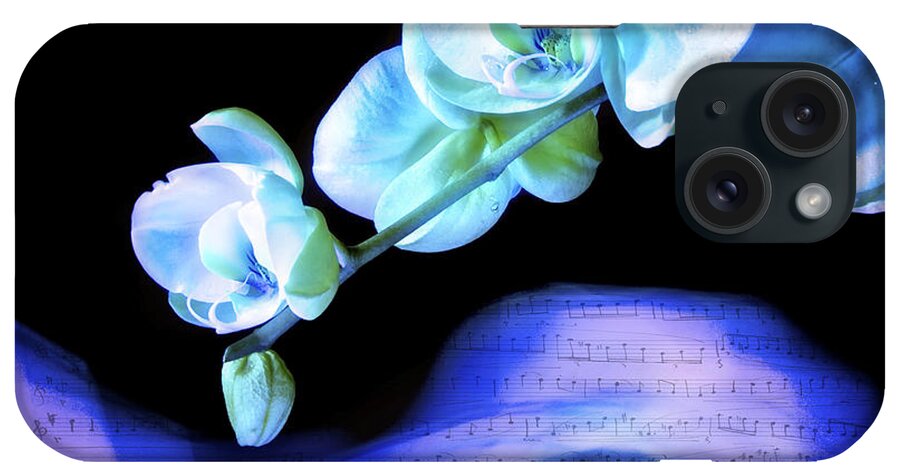 Floral. Music iPhone Case featuring the photograph Blue Note by Pamela Steege