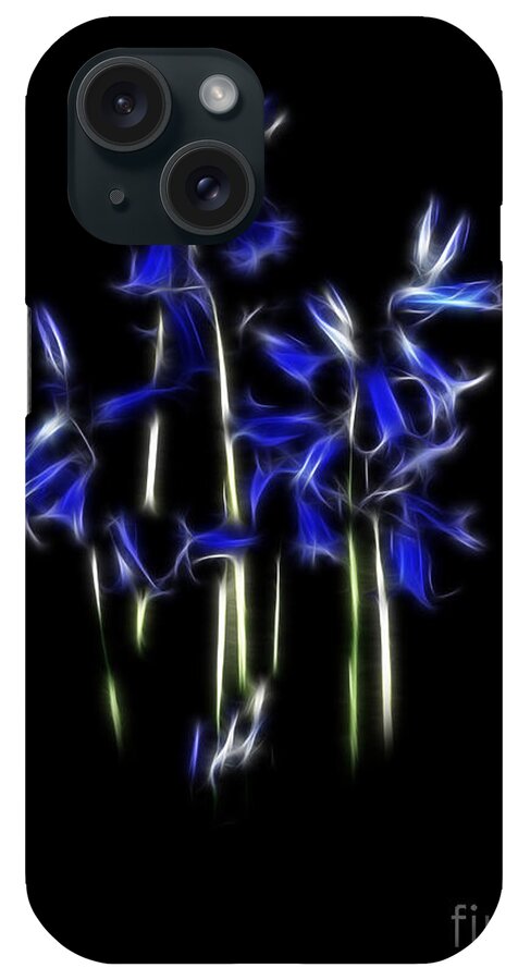 Bluebell iPhone Case featuring the photograph Bluebell fractal by Steev Stamford